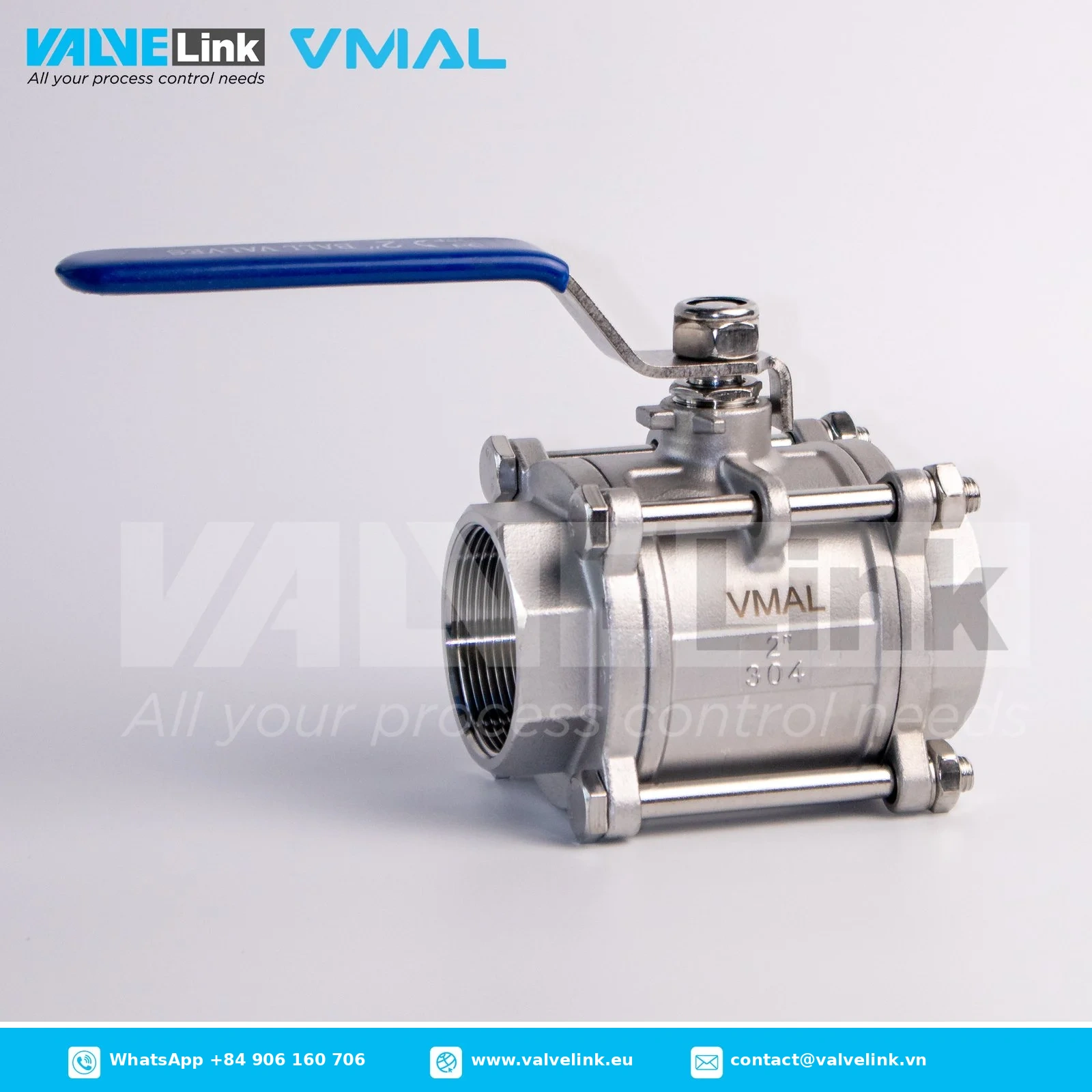 VMAL 3 pieces ball valve