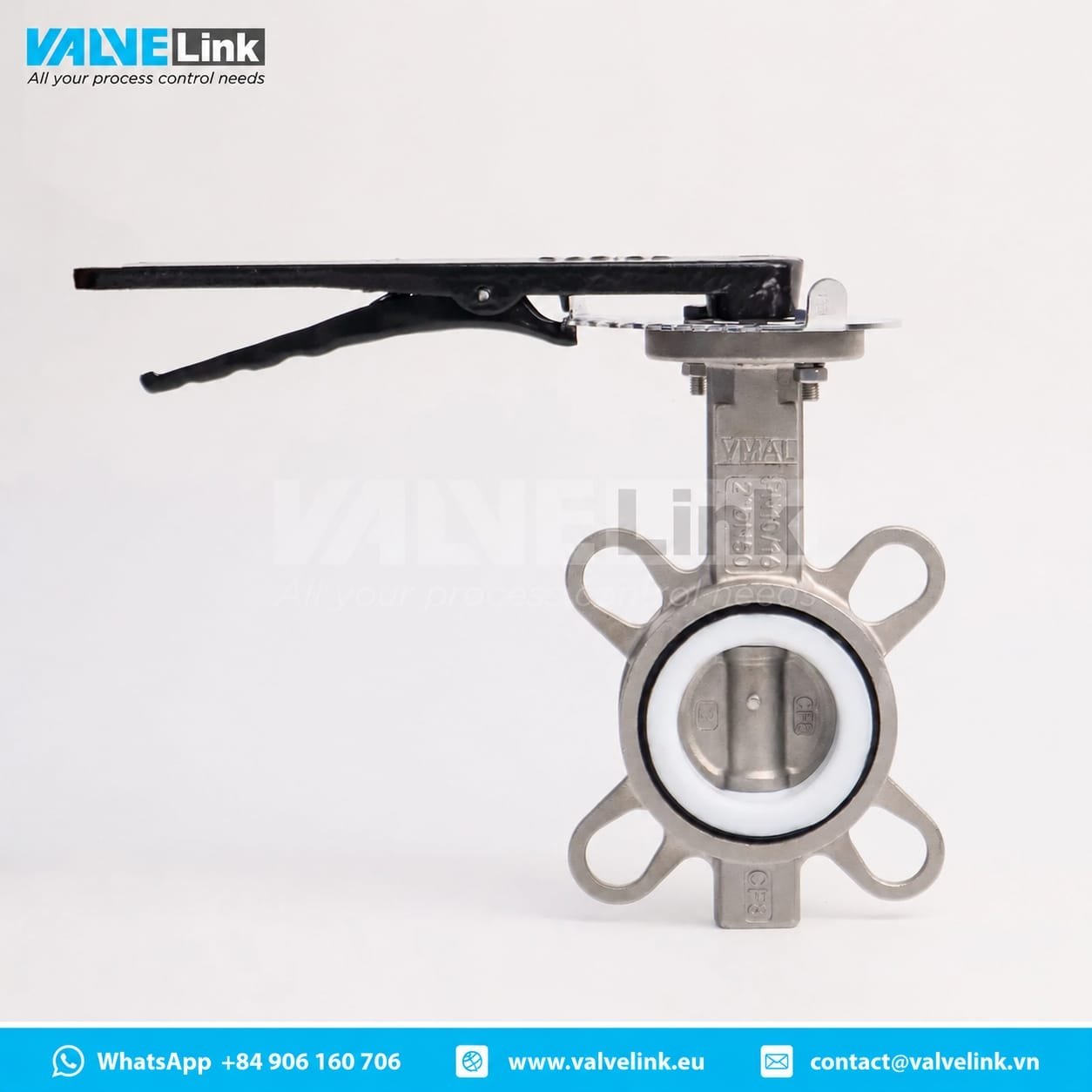 VMAL Premium SS Butterfly Valve, Seat PTFE