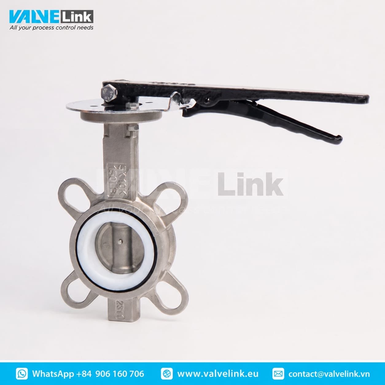 VMAL Premium SS Butterfly Valve, Seat PTFE - Image 3