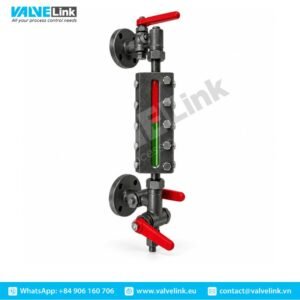 Reflex glass level gauge