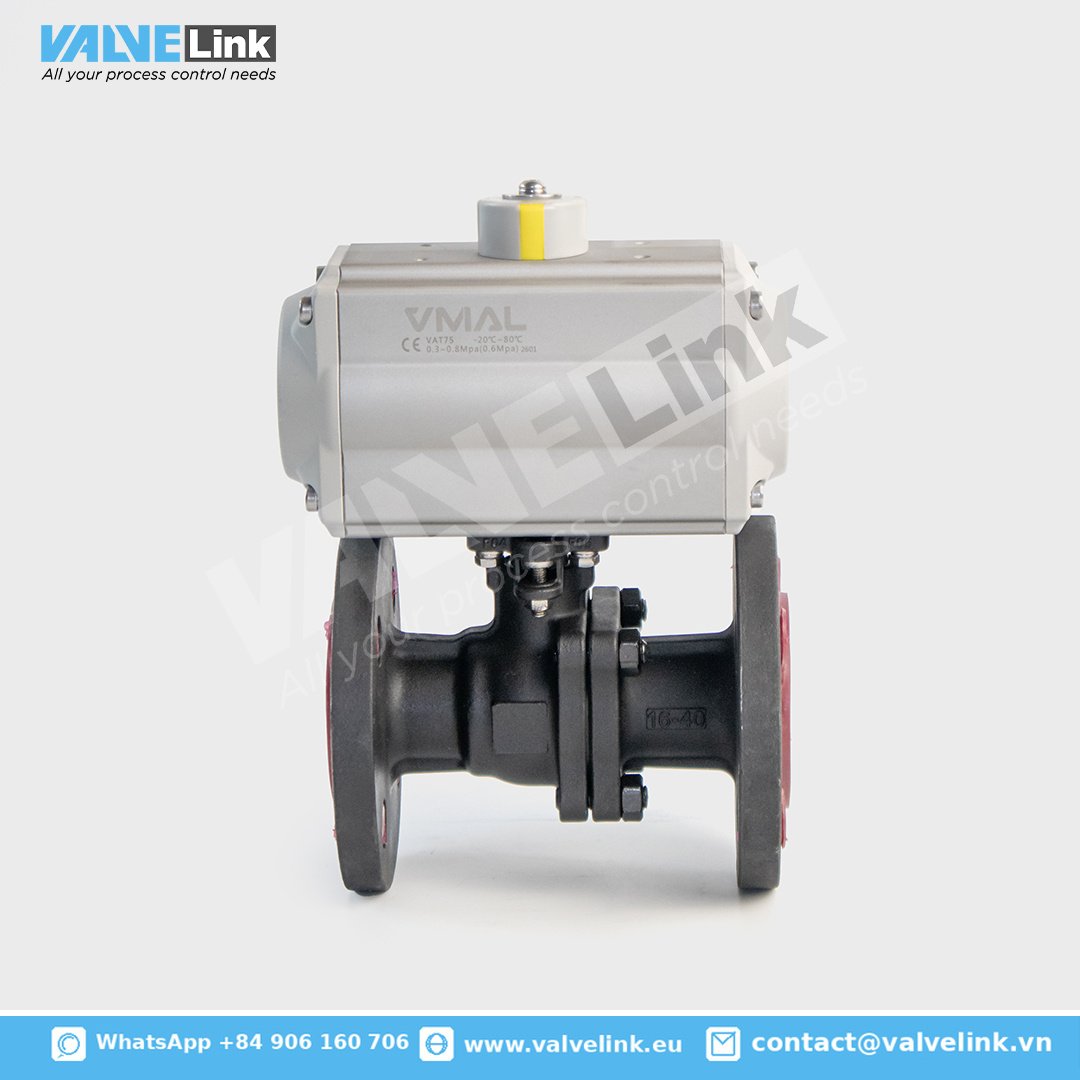 Pneumatic Carbon steel Control ball valve with flanged - Image 3