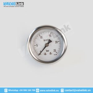 Liquid Fillable Industrial Pressure Gauge ISEN-MGS10-63-25-BSP-B