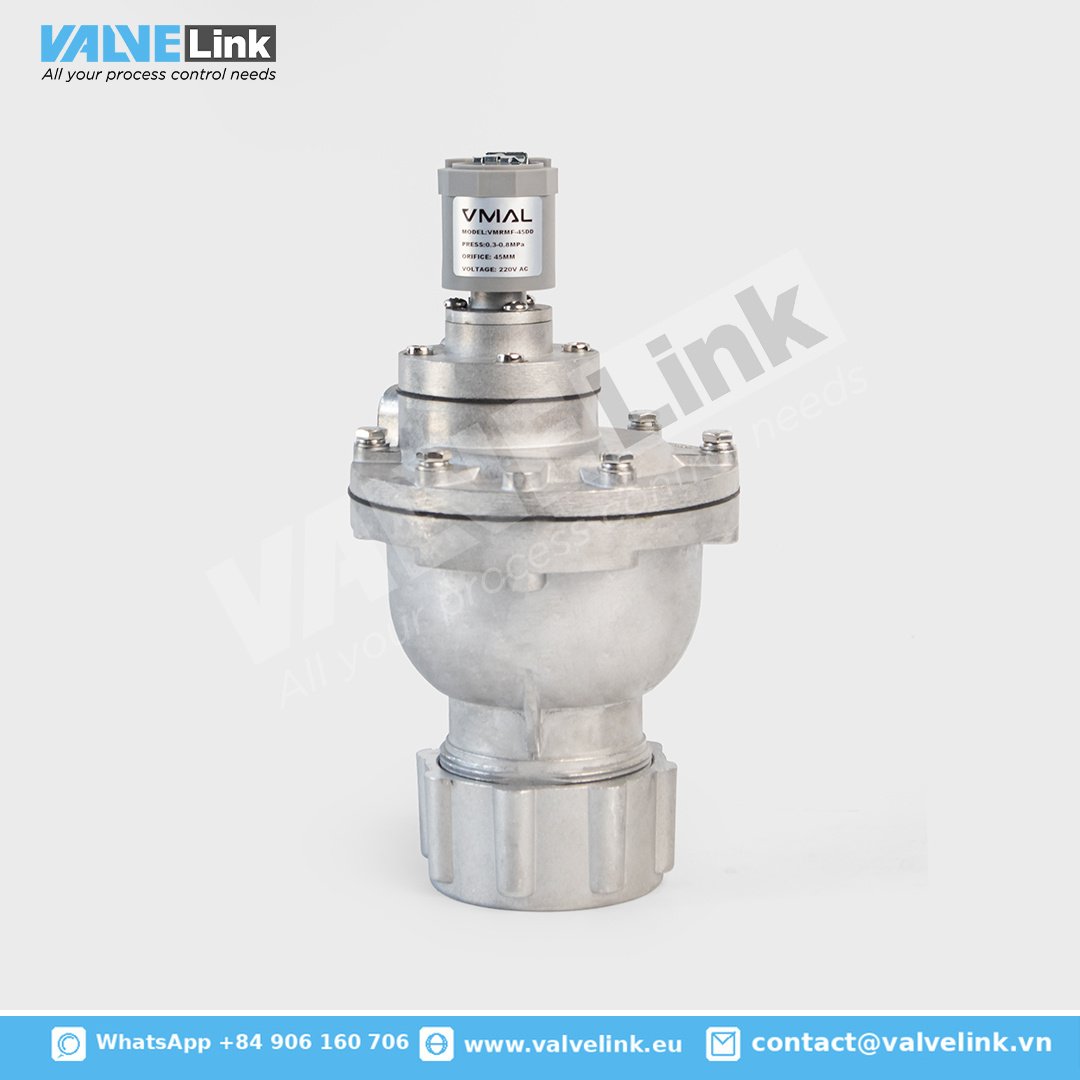Right Angle Solenoid Pulse Valve Model VMRMF-45DD