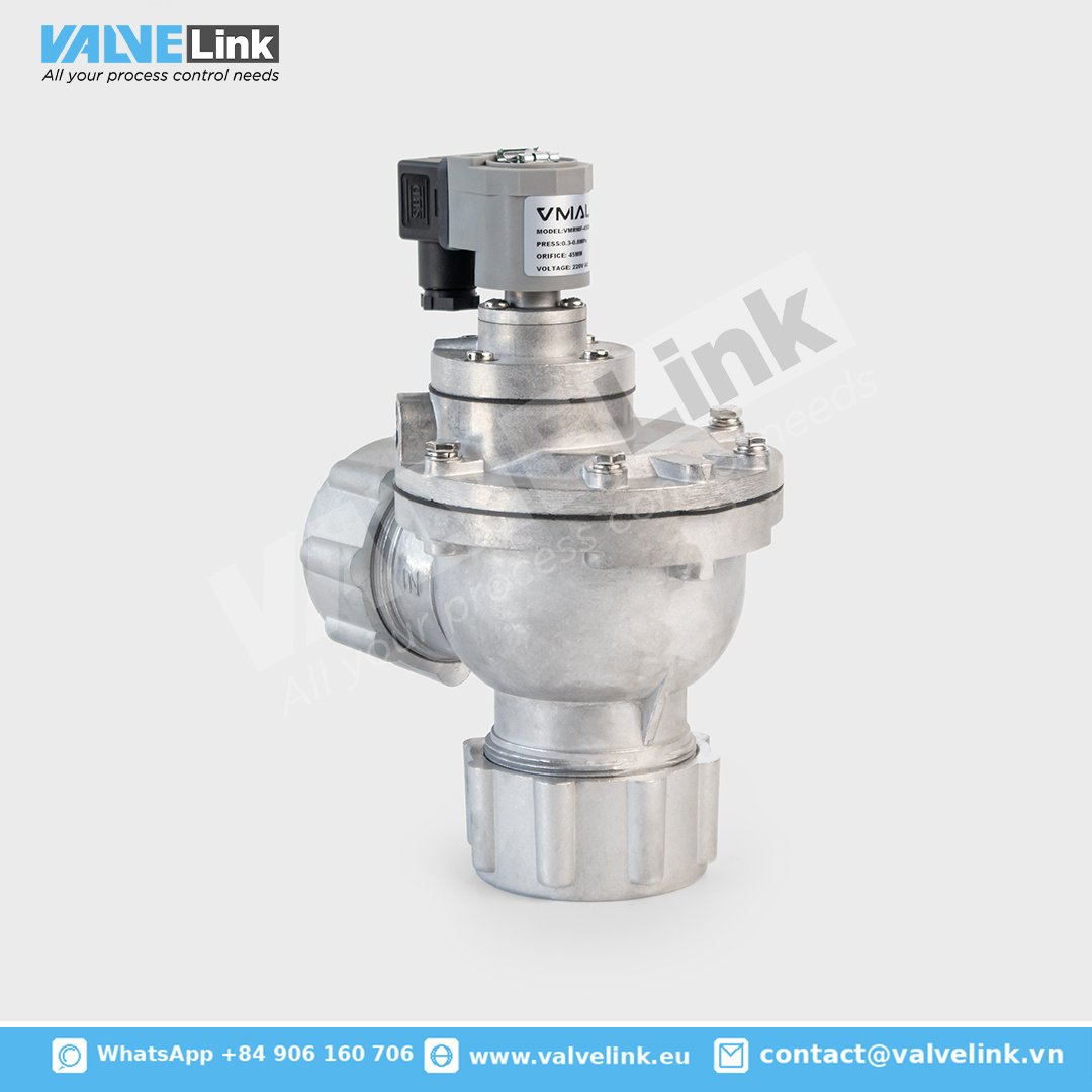 Right Angle Solenoid Pulse Valve Model VMRMF-45DD - Image 3